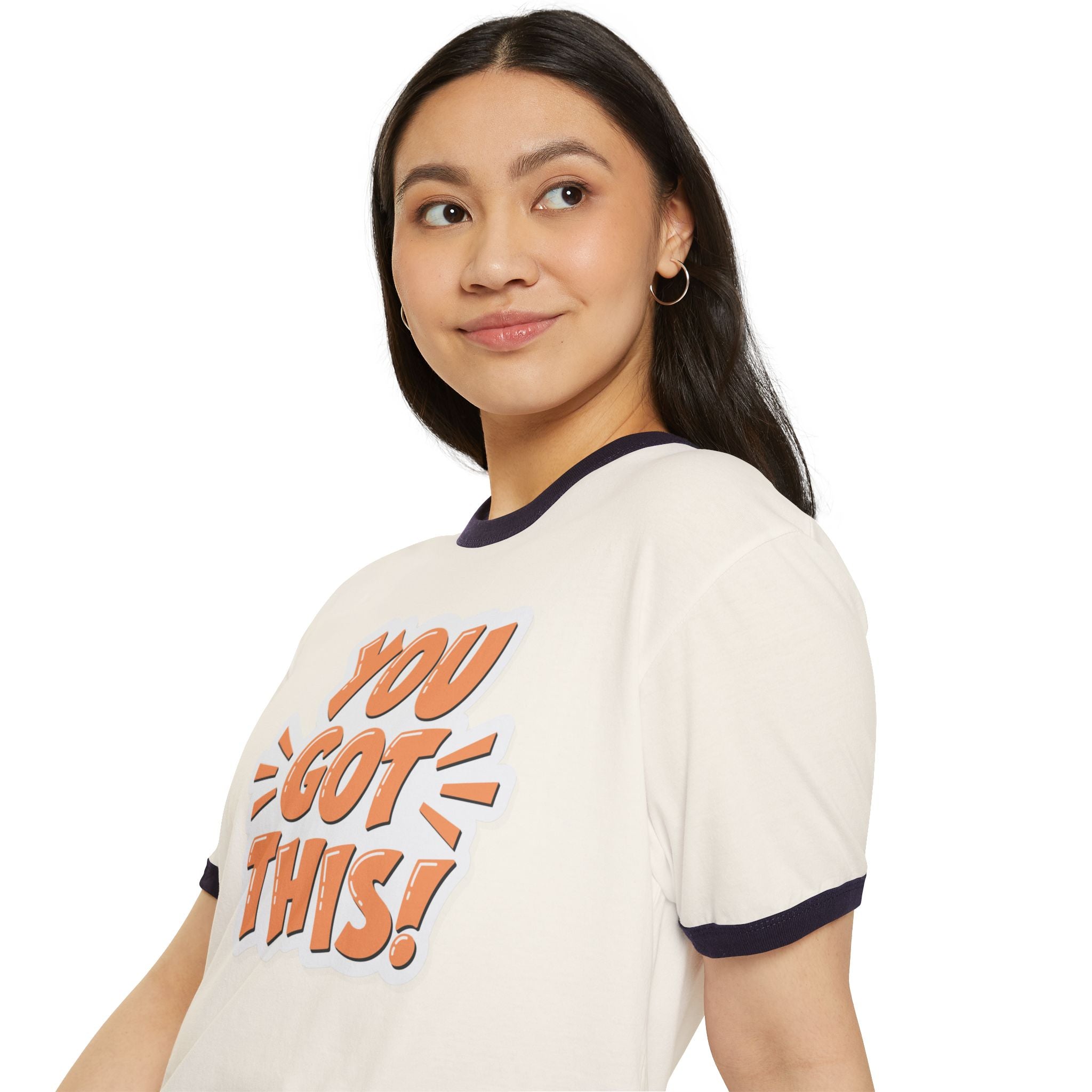 You Got This Motivational Unisex Cotton Ringer T-Shirt - Positive Vibes, Inspiring Apparel, Gift for Friends, Everyday Wear, Casual Style