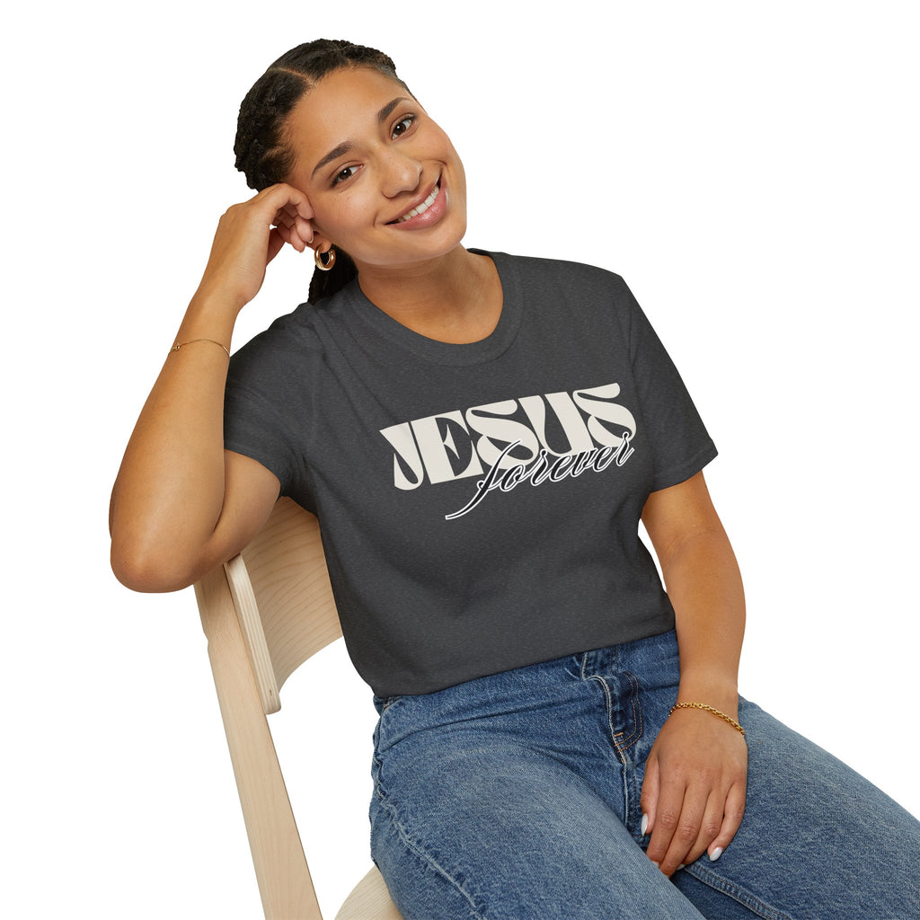 Jesus Forever Unisex T-Shirt | Comfy Casual Tee for Every Occasion, About Jesus Graphic, Classic fit
