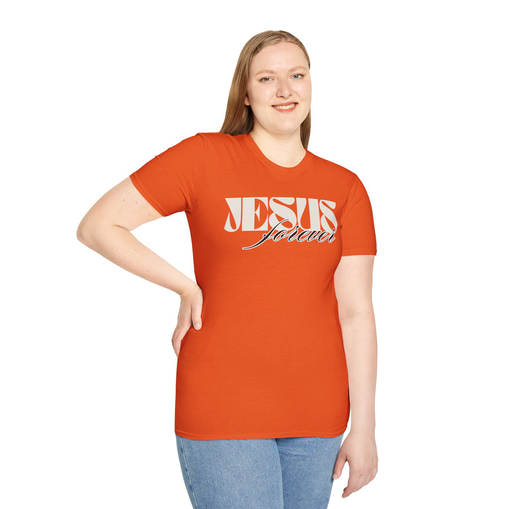 Jesus Forever Unisex T-Shirt | Comfy Casual Tee for Every Occasion, About Jesus Graphic, Classic fit