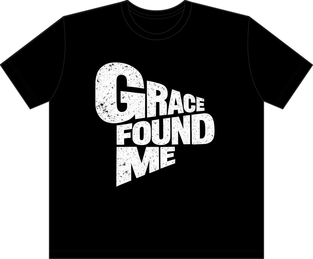 Retro Street T-Shirt — "Grace Found Me" Distressed Graphic Tee