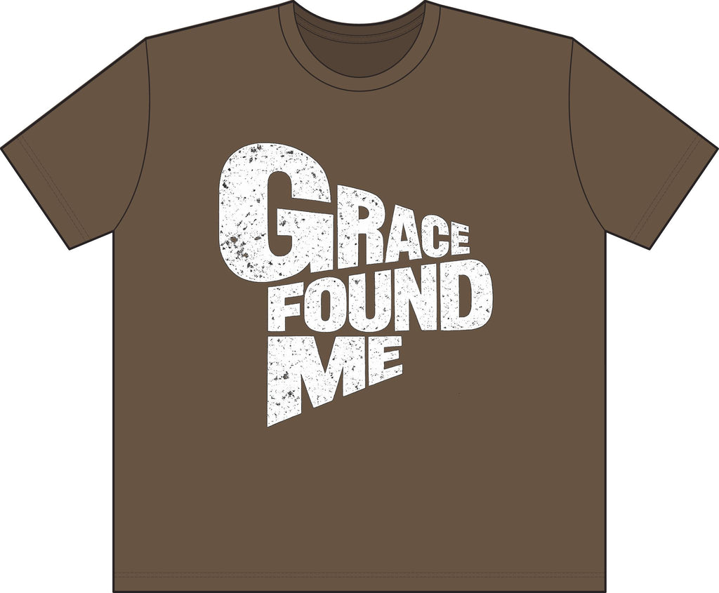 Retro Street T-Shirt — "Grace Found Me" Distressed Graphic Tee