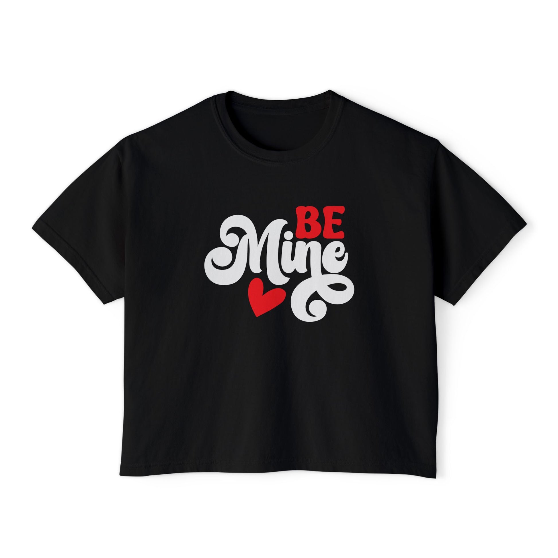 Be Mine, Valentine Women's Boxy Tee — Cute Valentine's Day Graphic Tee