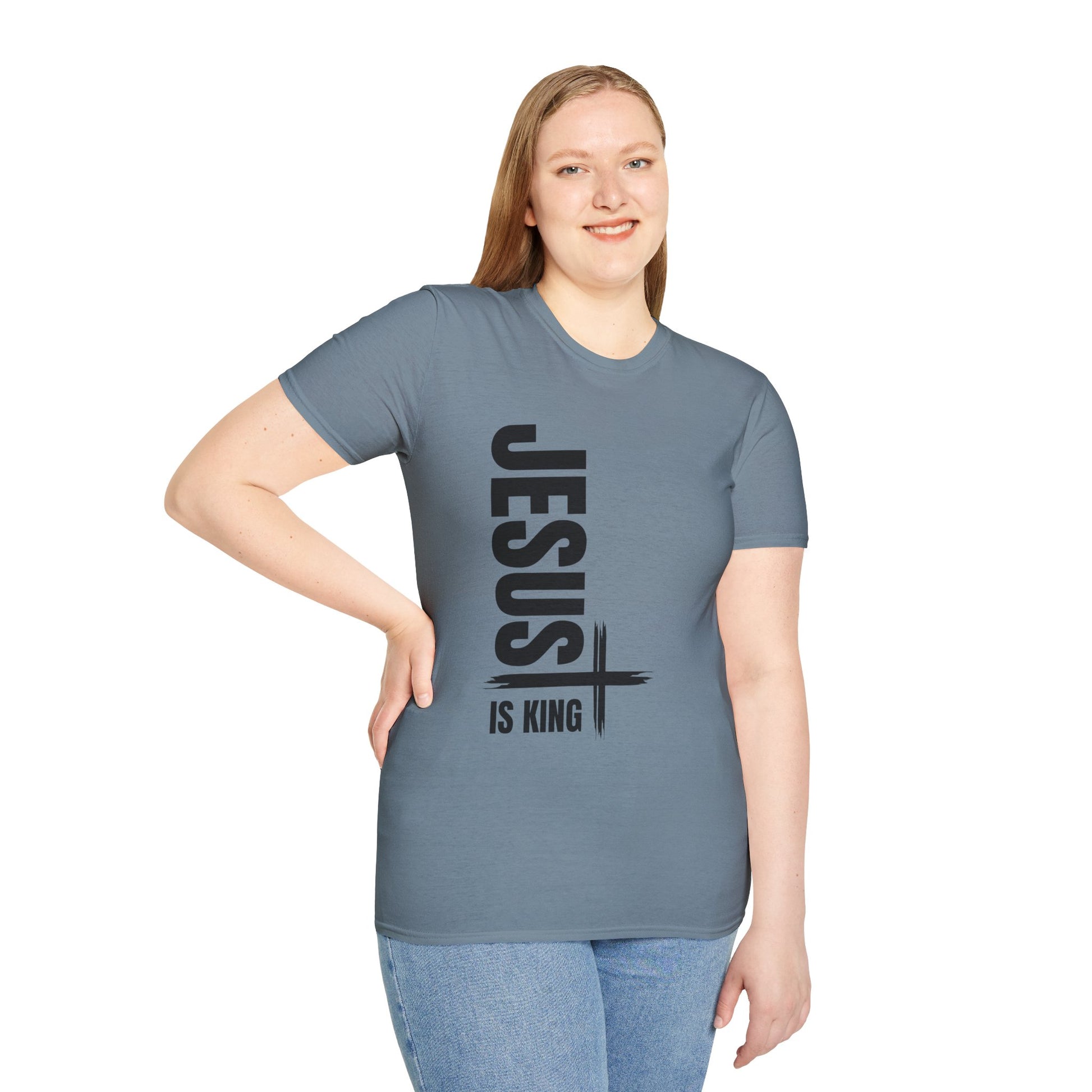 Christian Unisex T-Shirt - Jesus is King Faith-Based Tee for Believers