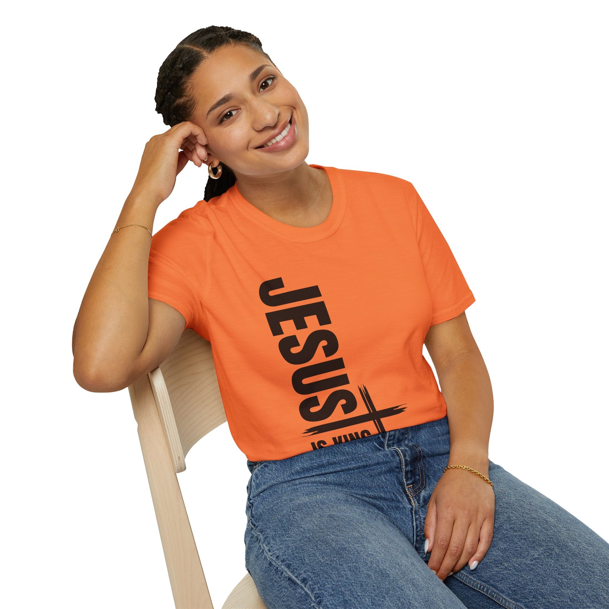 Christian Unisex T-Shirt - Jesus is King Faith-Based Tee for Believers