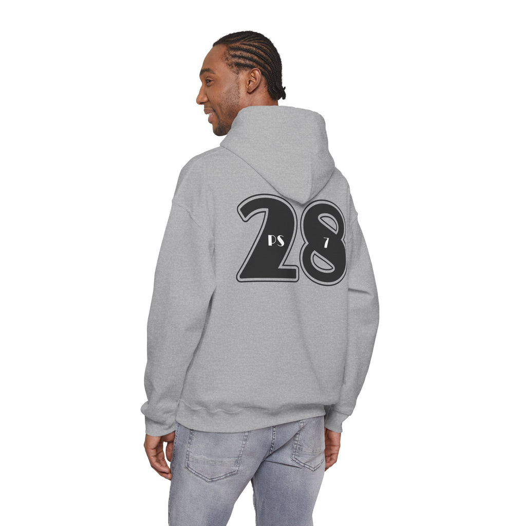 Psalm 28:7 'The Lord Is My Strength' Hoodie — Faith-Based Christian Sweatshirt
