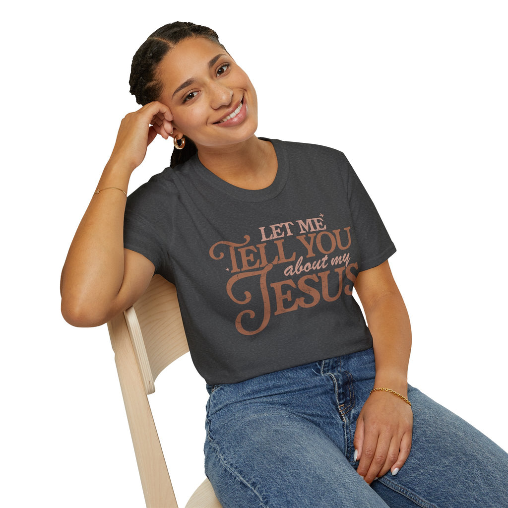 Unisex T-Shirt | Comfy Casual Tee for Every Occasion, About Jesus Graphic, Classic fit