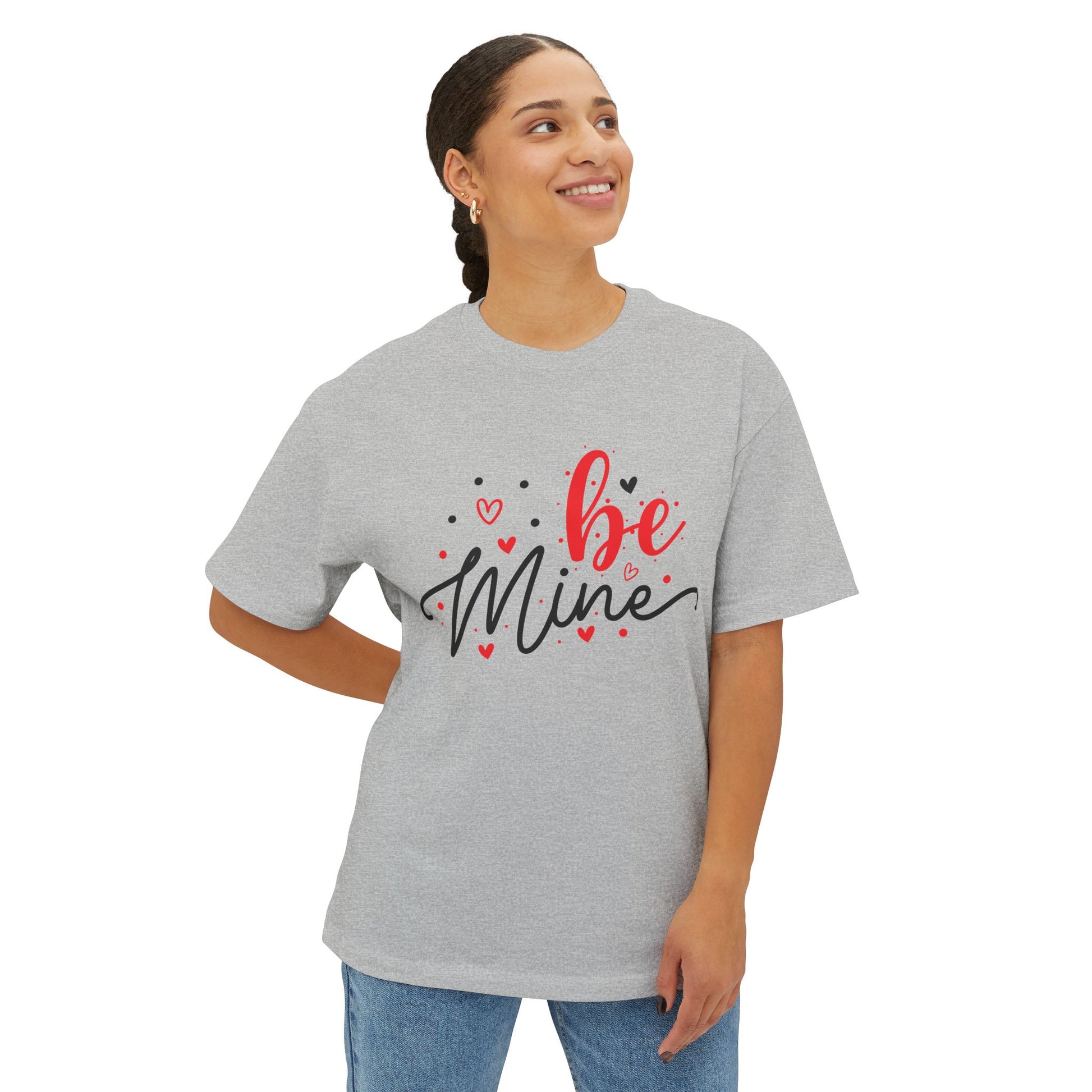 Be Mine Love Tee — Oversized Boxy Valentine's Day Shirt