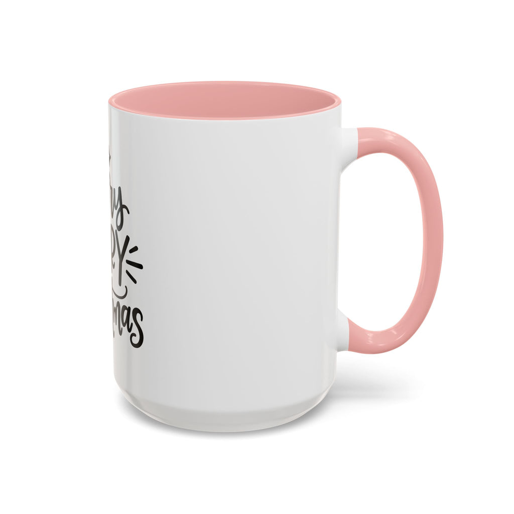Very Merry Christmas Coffee Mug, Color Accent Mug (11oz and 15 oz)