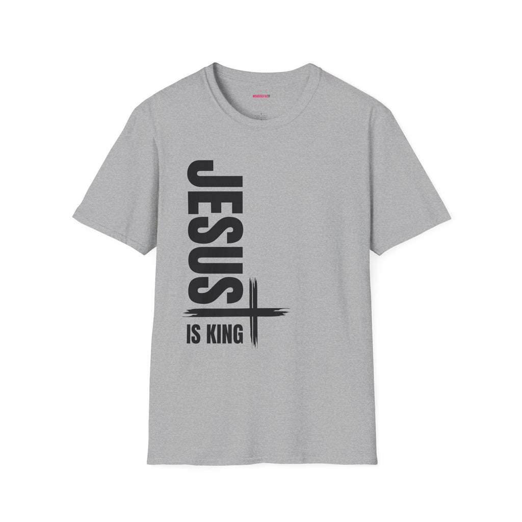 Christian Unisex T-Shirt - Jesus is King Faith-Based Tee for Believers