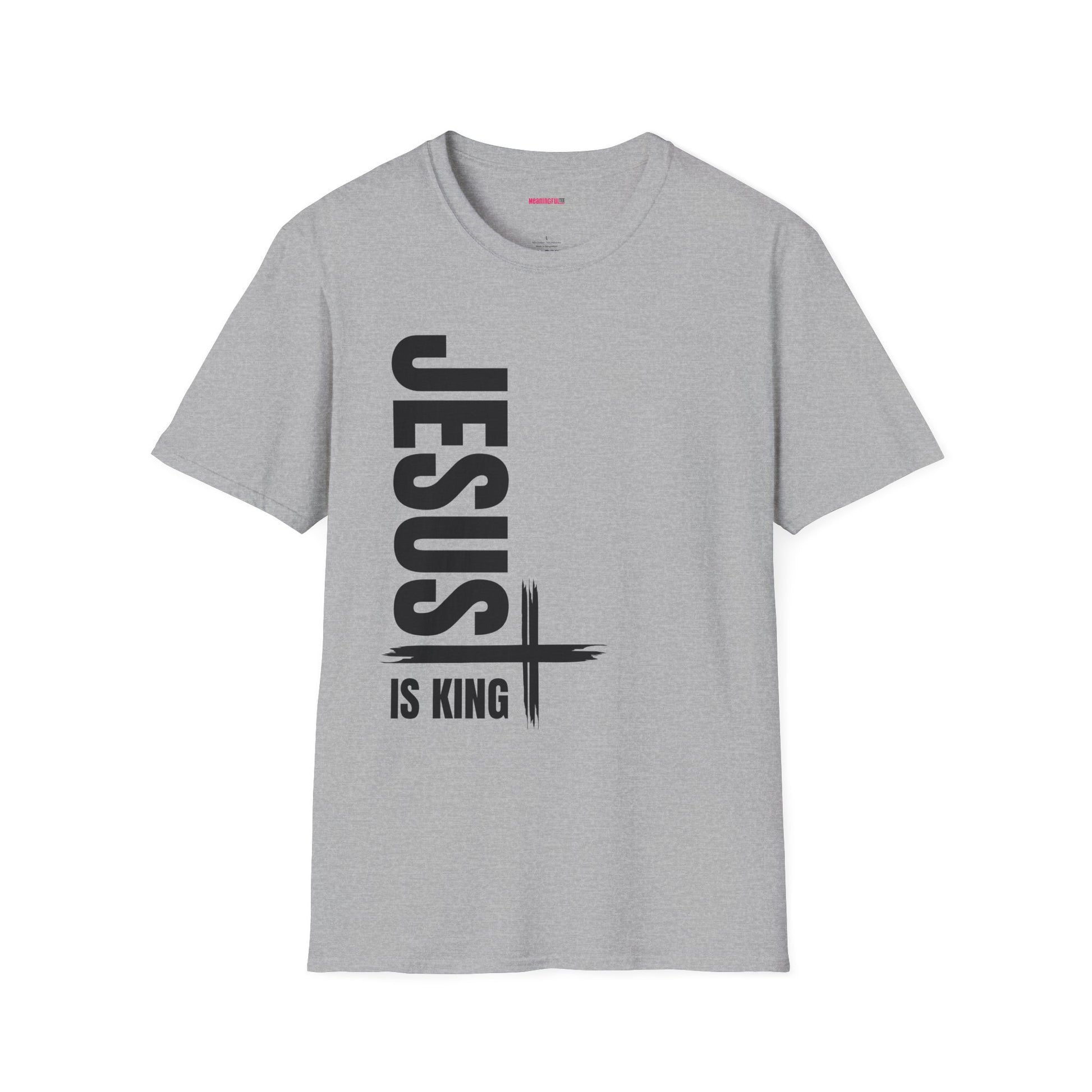 Christian Unisex T-Shirt - Jesus is King Faith-Based Tee for Believers