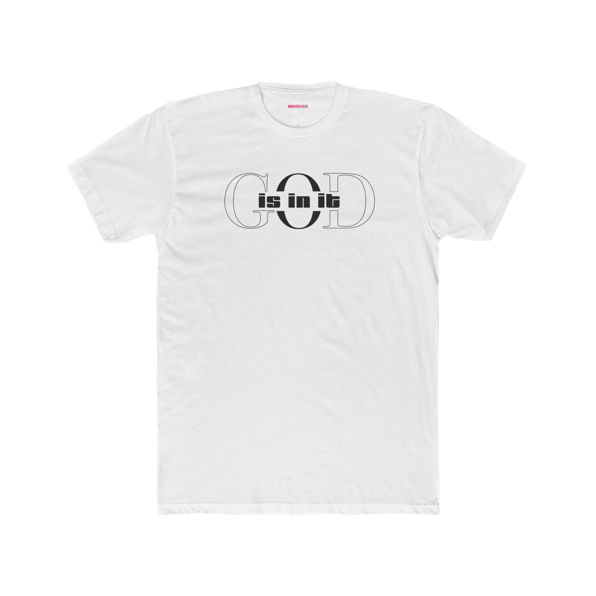 Unisex Cotton Crew Shirt, Minimalist Graphic Tee for Modern Minimalists, Faith-Based, Casual Wear, Everyday Style, Gift for Him or Her