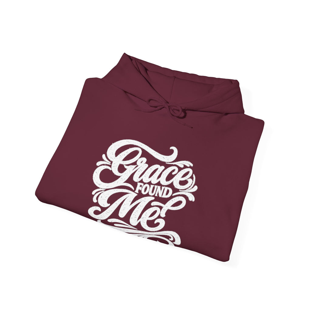 Grace Found Me Hoodie — Inspirational Christian Hoodie, Faith-Based Gift