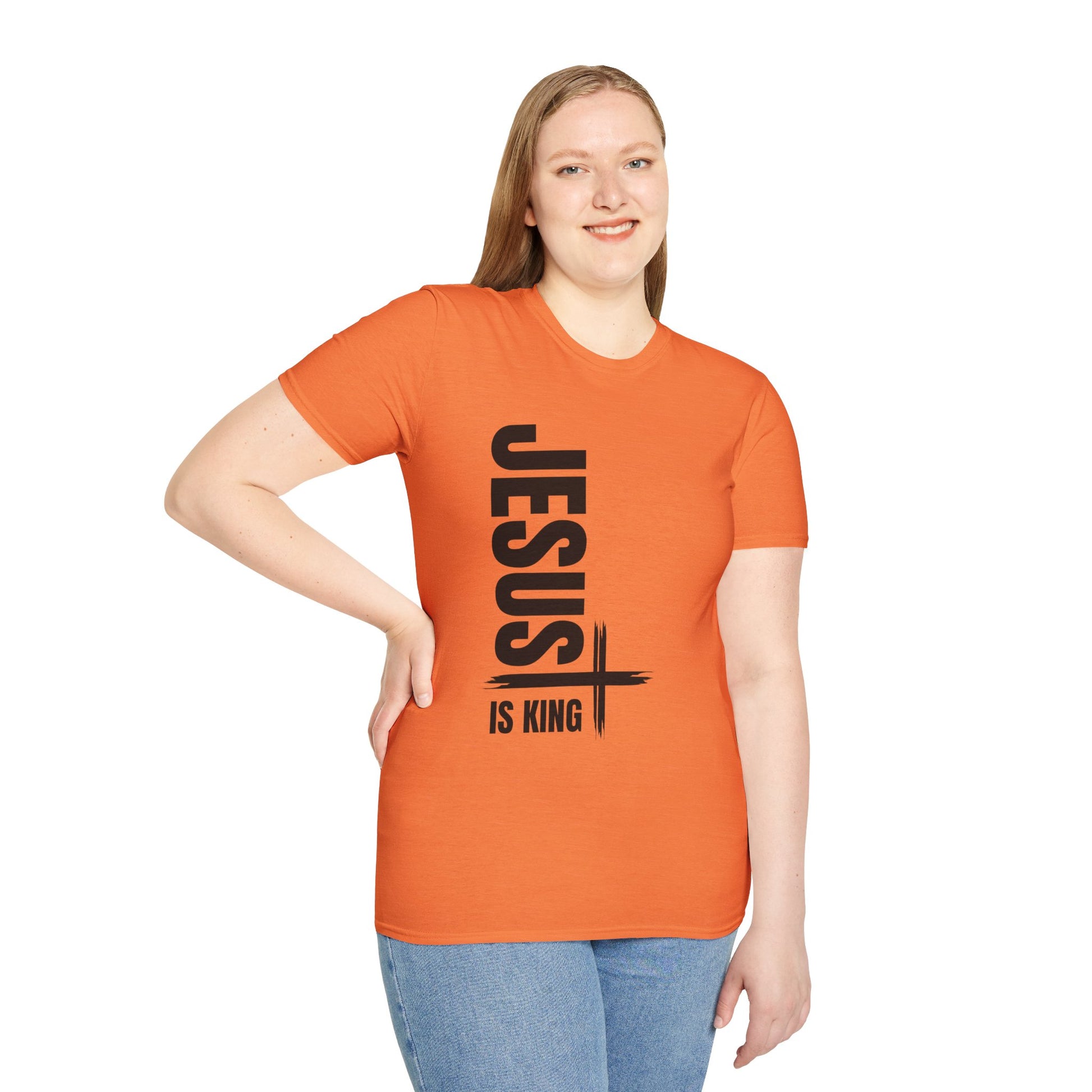 Christian Unisex T-Shirt - Jesus is King Faith-Based Tee for Believers