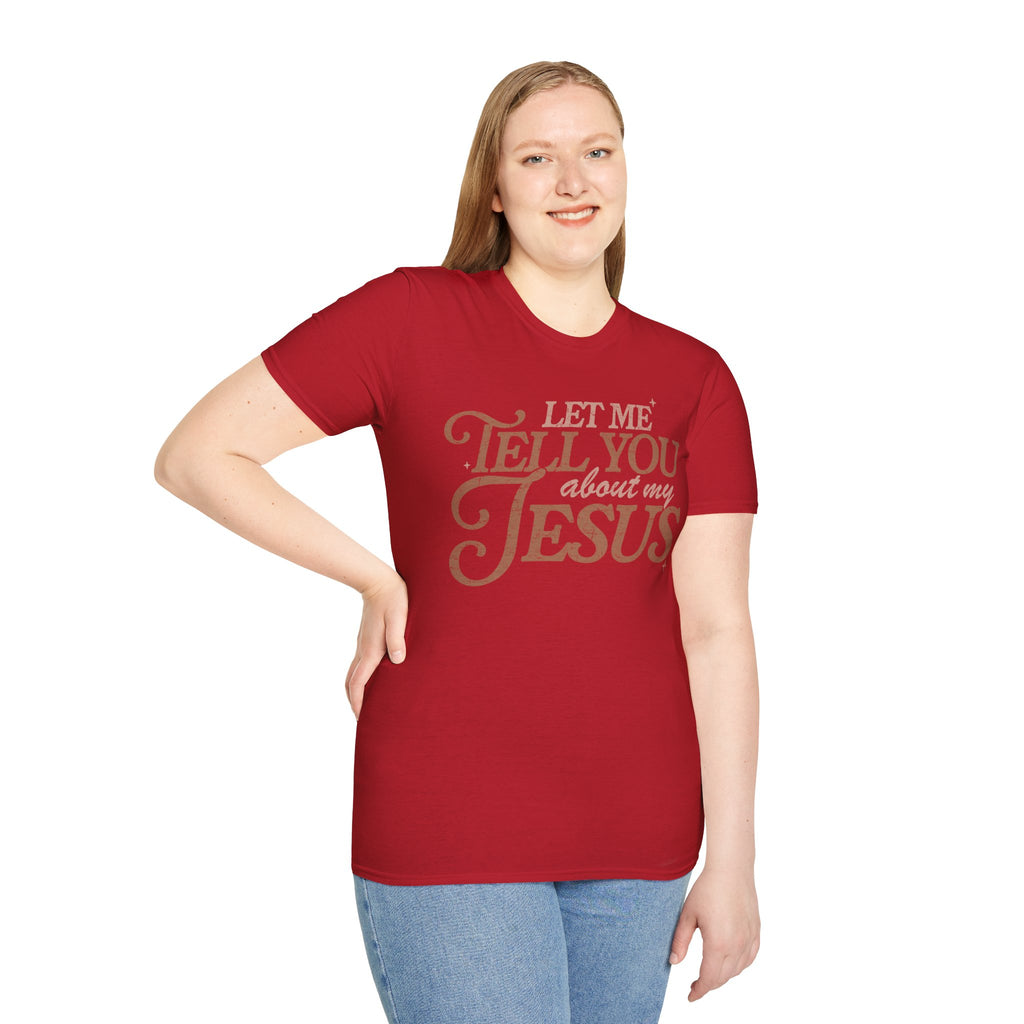 Unisex T-Shirt | Comfy Casual Tee for Every Occasion, About Jesus Graphic, Classic fit