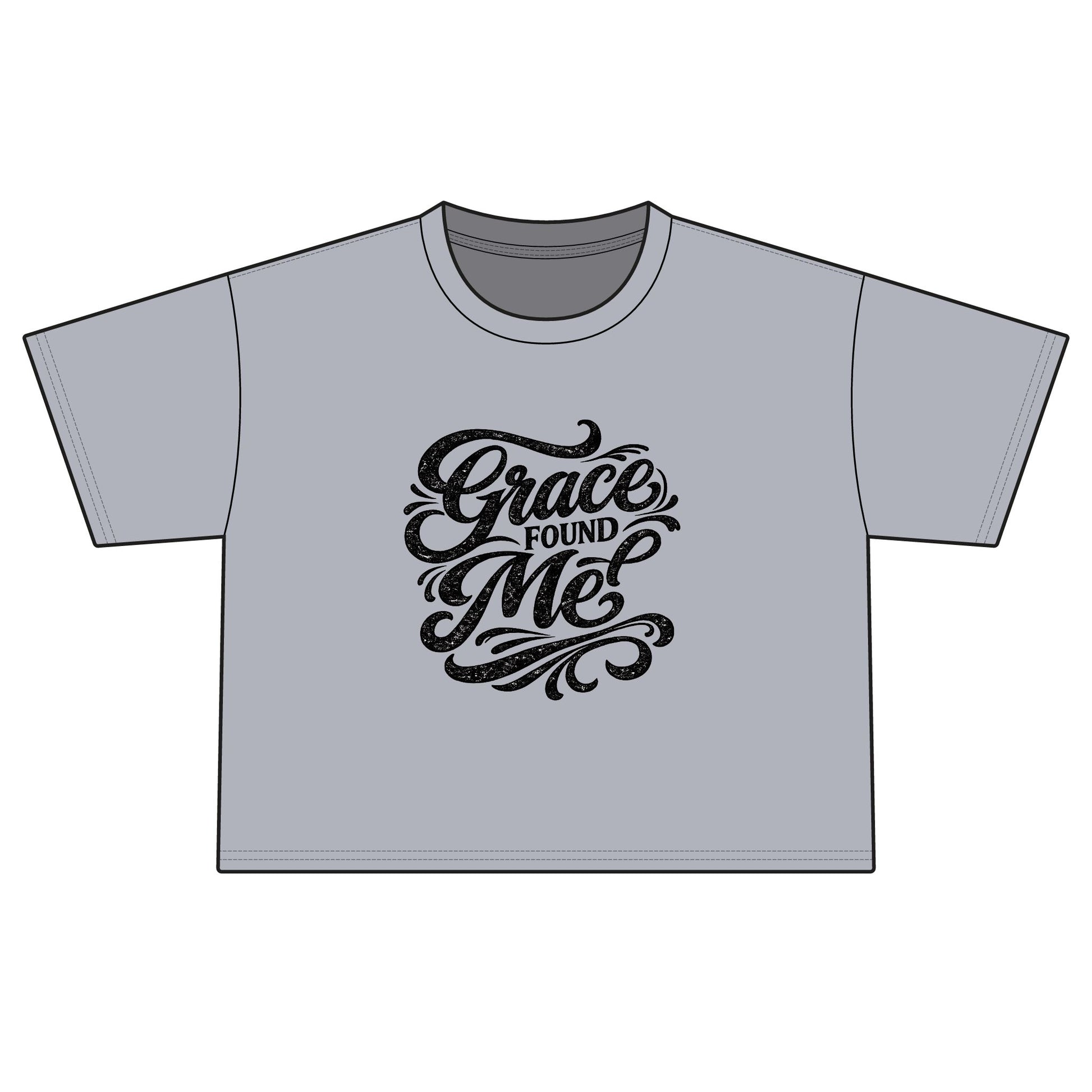 Grace Found Me Boxy Tee — Women's Inspirational Graphic Shirt