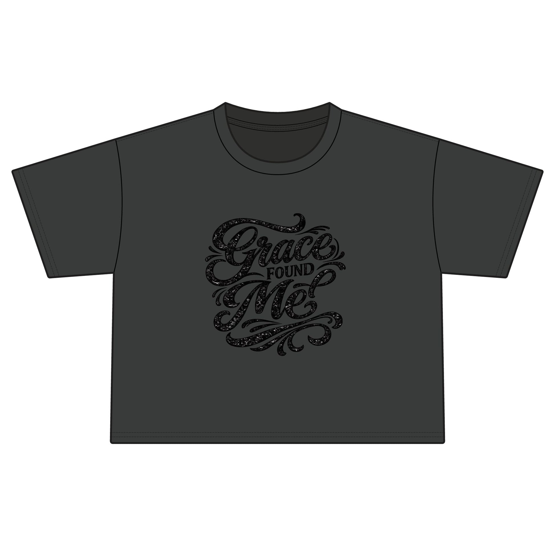Grace Found Me Boxy Tee — Women's Inspirational Graphic Shirt