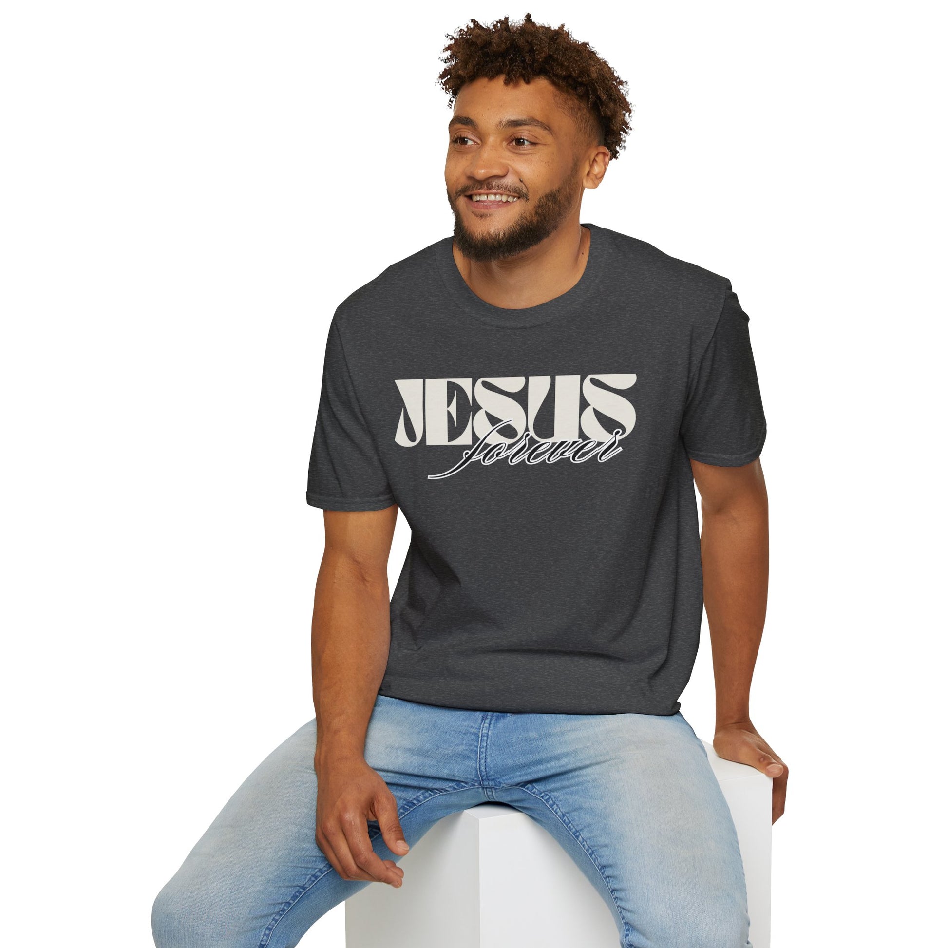 Jesus Forever Unisex T-Shirt | Comfy Casual Tee for Every Occasion, About Jesus Graphic, Classic fit