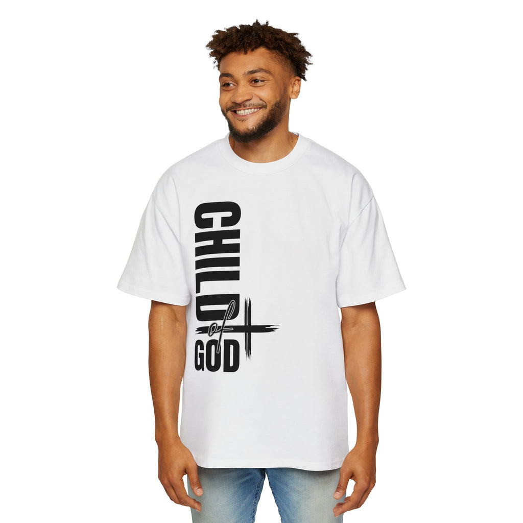 Men's Oversized Tee - Faith-Based Style | Child of God | Perfect Gift for Believers | Casual Christian Wear, Comfortable Fashion, Spiritual Tee, [...]