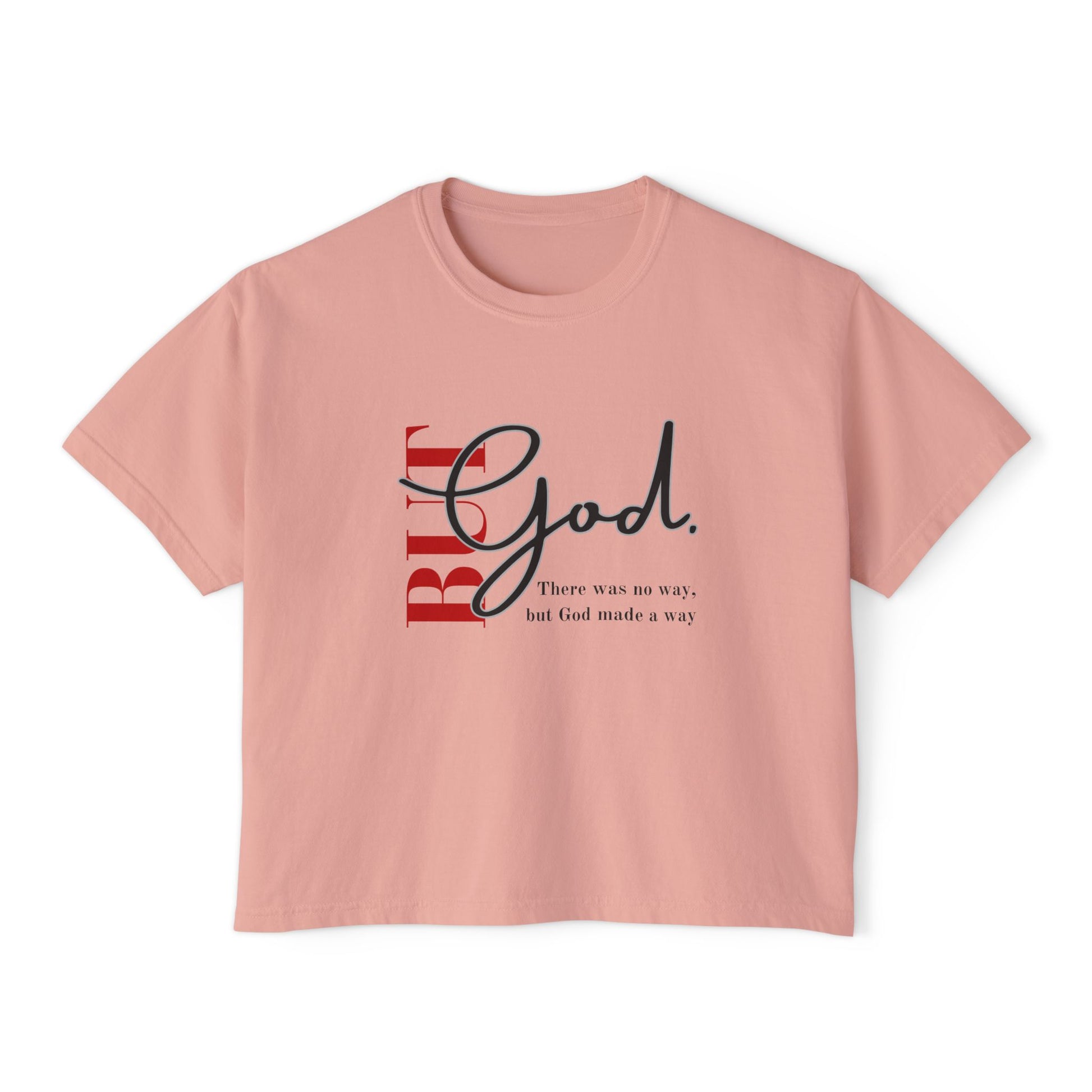 Faith-Inspired Women's Boxy Tee, Inspirational T-Shirt, Religious Gift, Casual Church Wear, Comfortable Everyday Style, Motivational Apparel