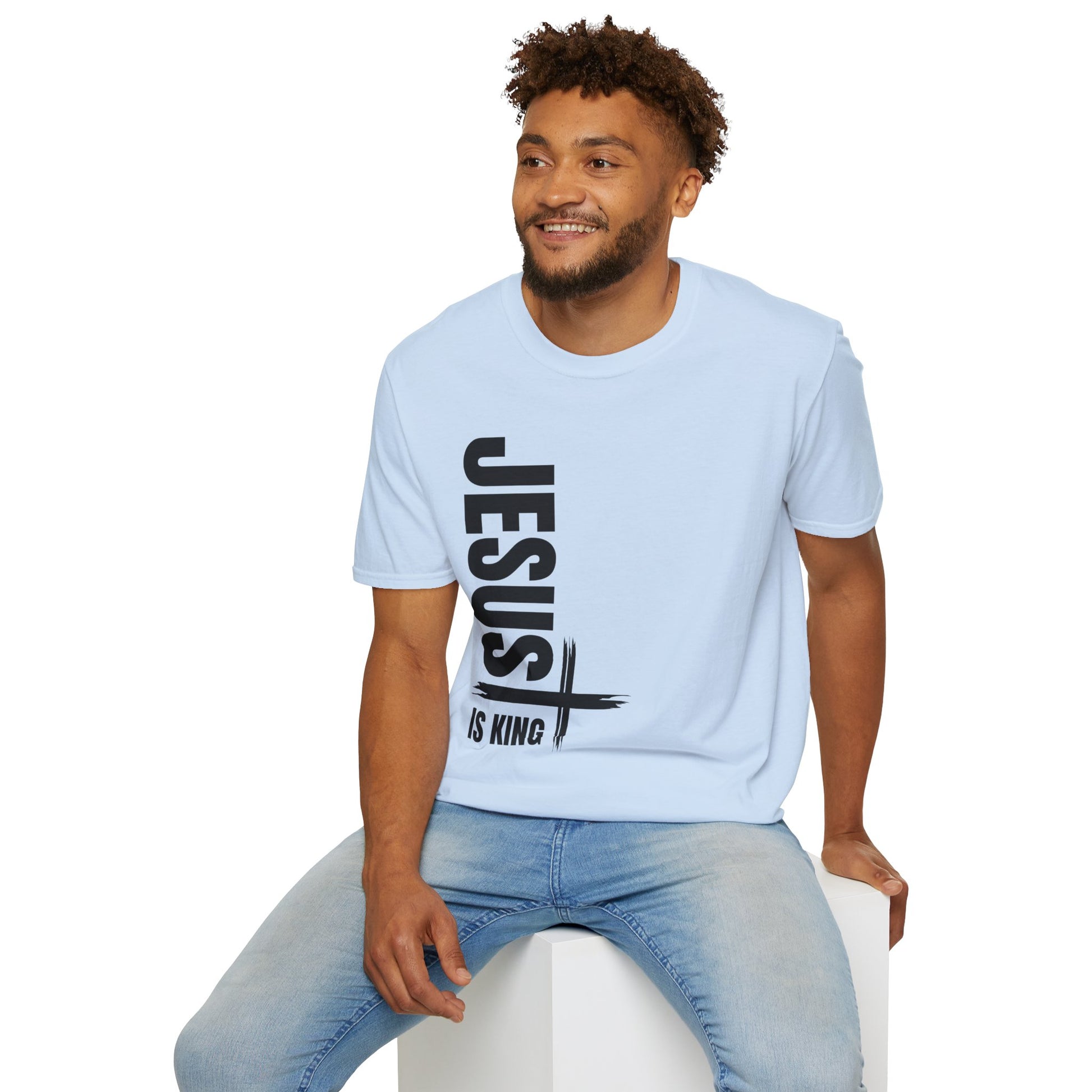 Christian Unisex T-Shirt - Jesus is King Faith-Based Tee for Believers