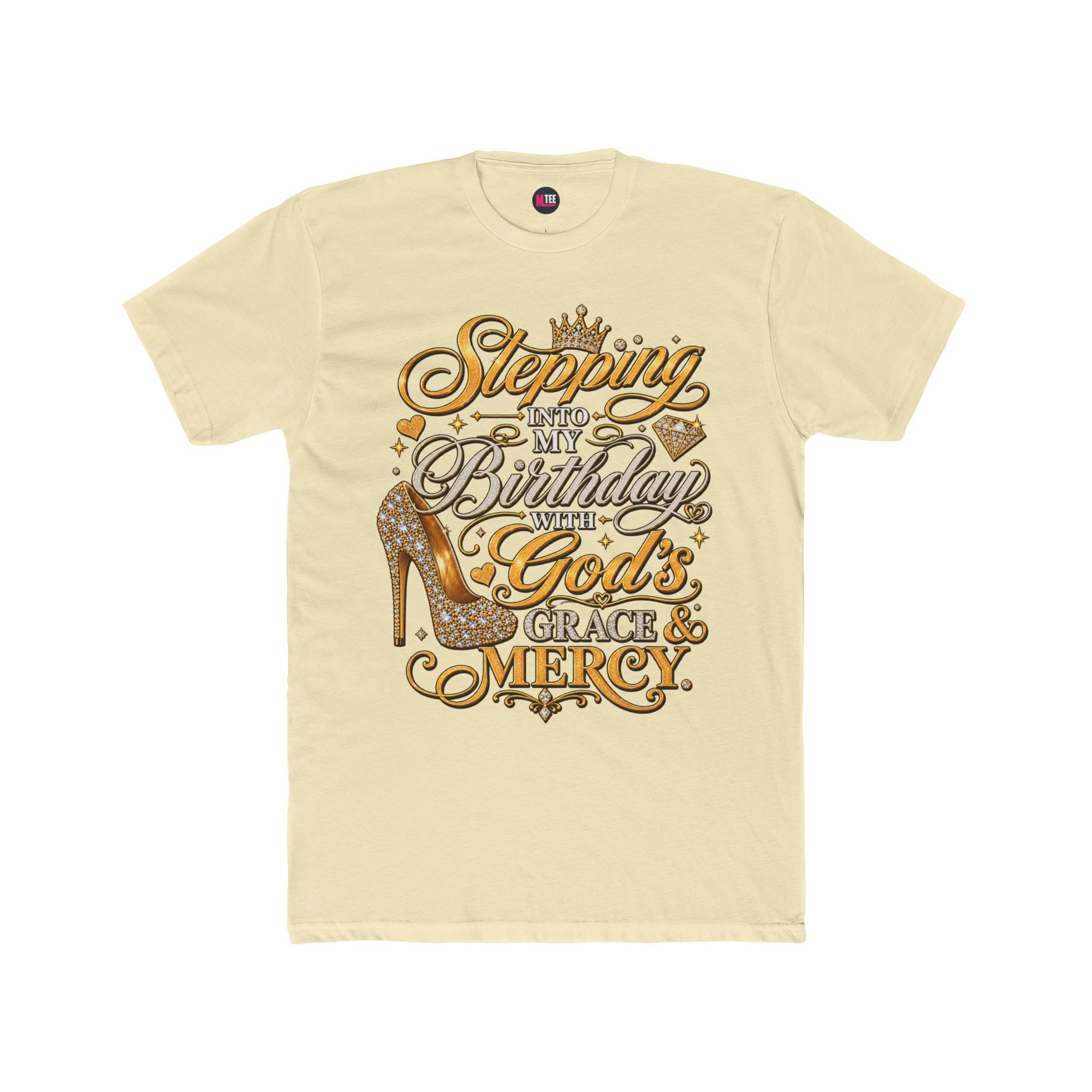 Birthday Blessings Tee — "Stepping Into My Birthday Covered By God’s Grace & Mercy"