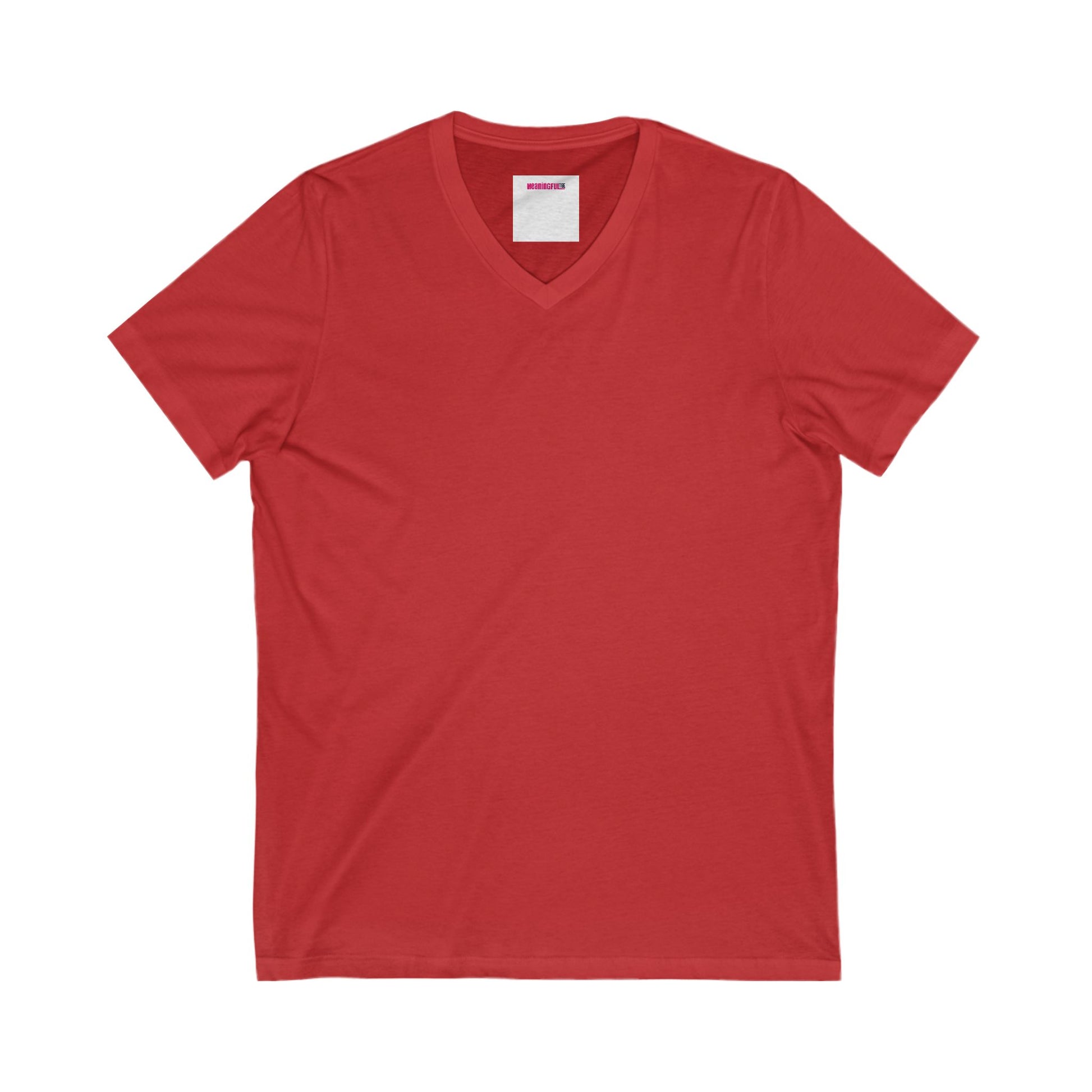 Customizable Unisex Jersey V-Neck Tee - Casual Comfort, Perfect Gift for Every Occasion, Summer Style, Everyday Wear, Festive Apparel