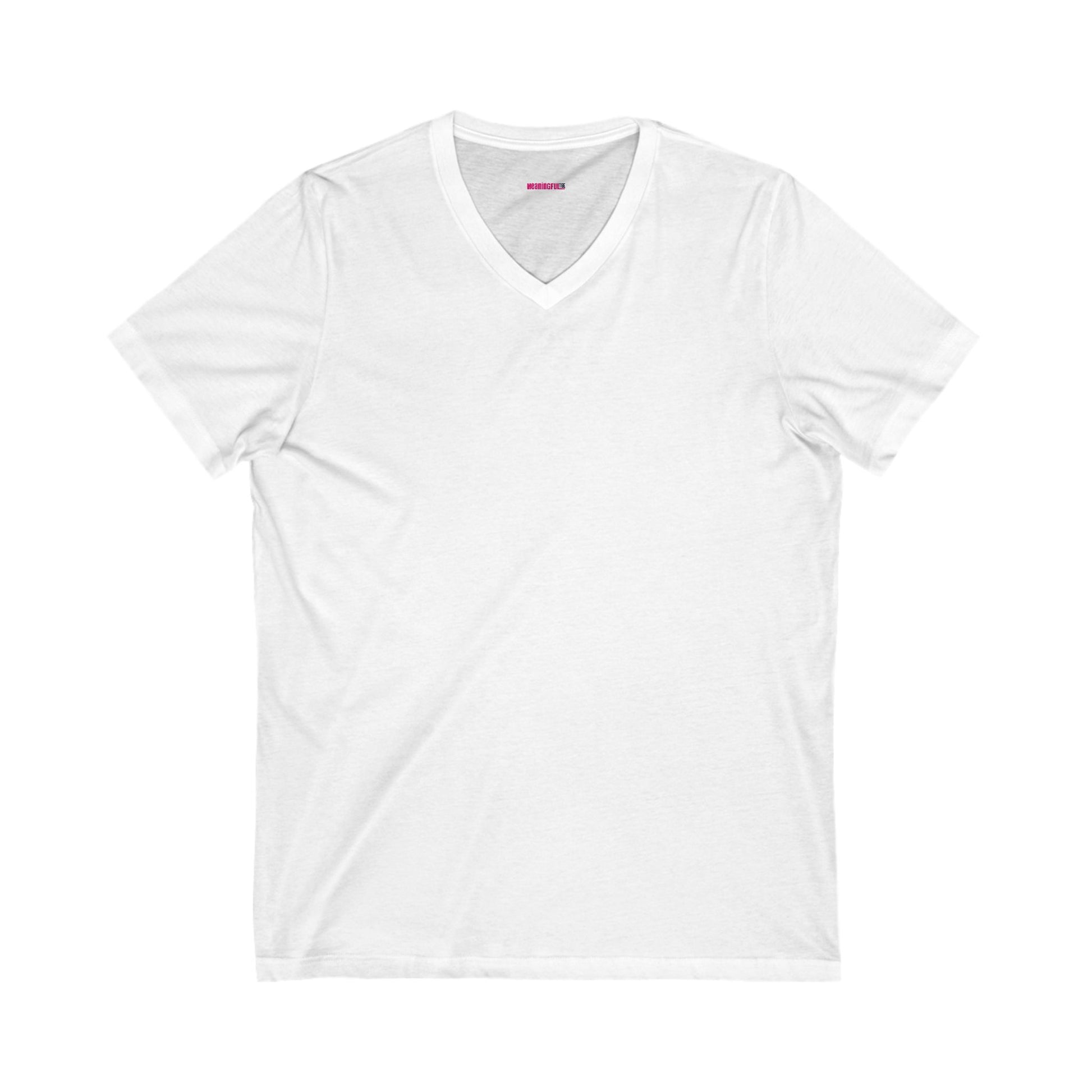 Customizable Unisex Jersey V-Neck Tee - Casual Comfort, Perfect Gift for Every Occasion, Summer Style, Everyday Wear, Festive Apparel
