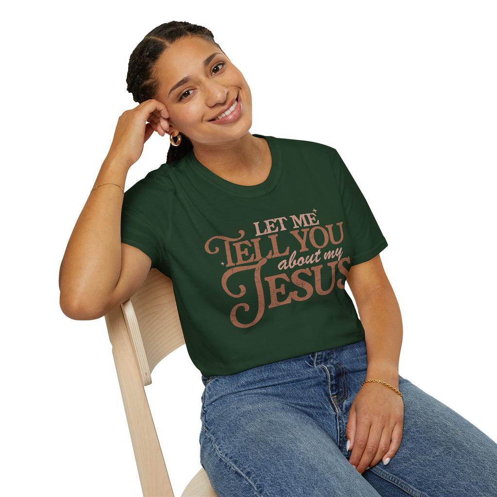 Unisex T-Shirt | Comfy Casual Tee for Every Occasion, About Jesus Graphic, Classic fit