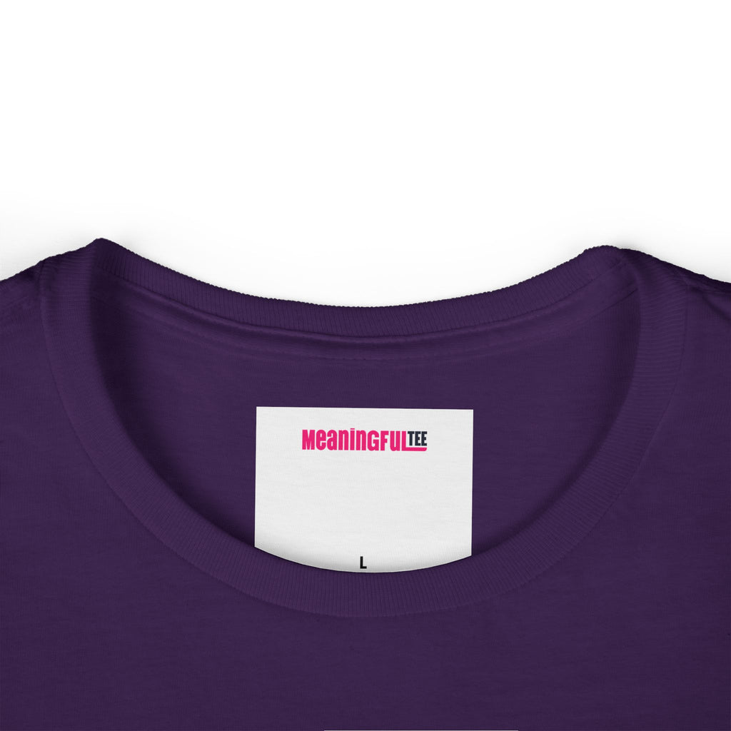 Be Original Women's Minimalist Softstyle Tee, Casual Top, Everyday Wear, Gift for Her, Comfortable Fashion, Women  Positive Vibe T-shirt
