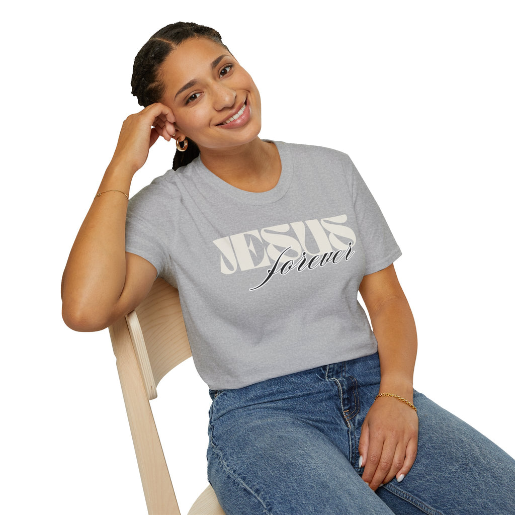 Jesus Forever Unisex T-Shirt | Comfy Casual Tee for Every Occasion, About Jesus Graphic, Classic fit