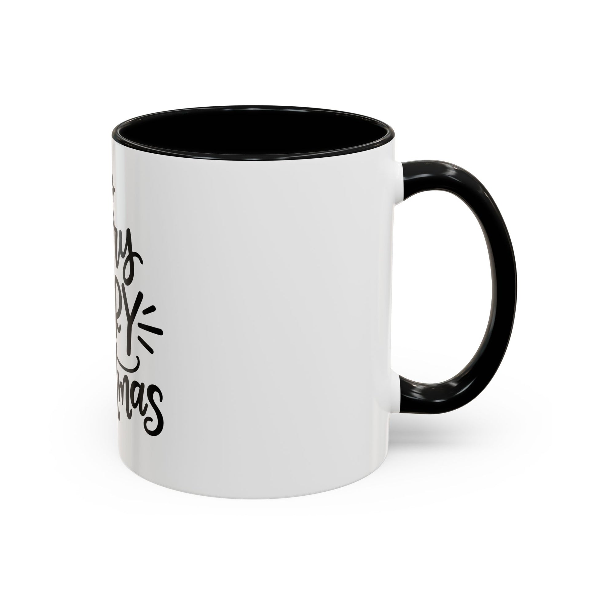 Very Merry Christmas Coffee Mug, Color Accent Mug (11oz and 15 oz)