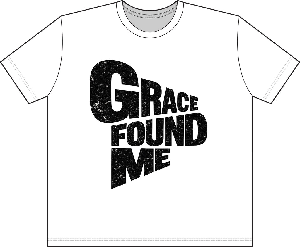 Retro Street T-Shirt — "Grace Found Me" Distressed Graphic Tee