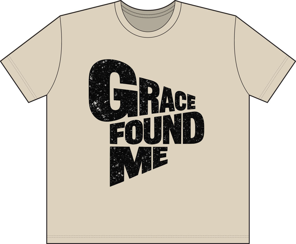 Retro Street T-Shirt — "Grace Found Me" Distressed Graphic Tee