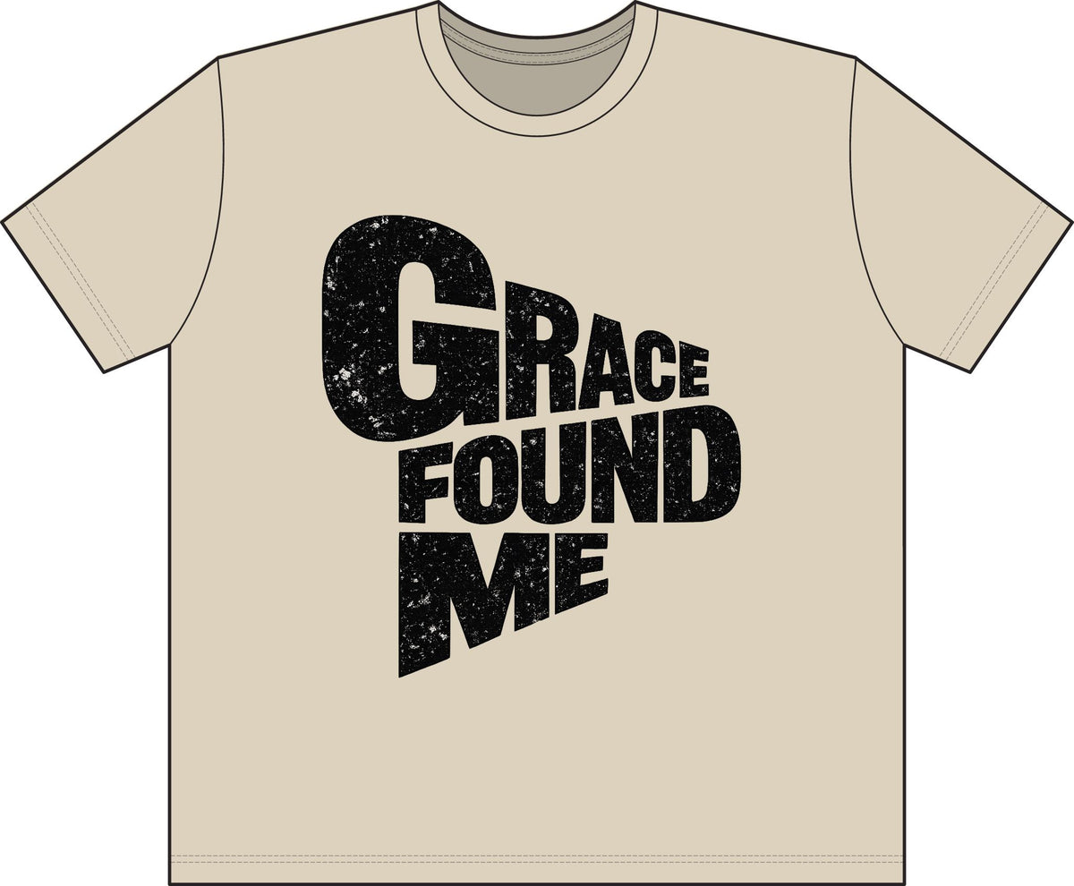 Retro Street T-Shirt — "Grace Found Me" Distressed Graphic Tee