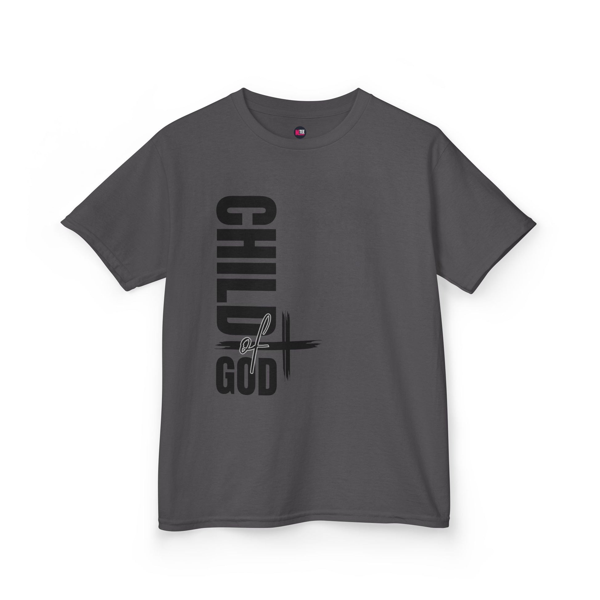 Kids Tee — "Child of God" Vertical Cross Christian T‑Shirt