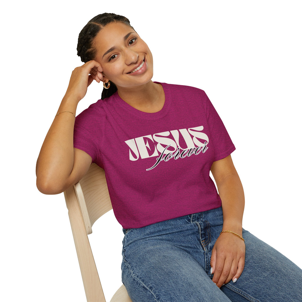 Jesus Forever Unisex T-Shirt | Comfy Casual Tee for Every Occasion, About Jesus Graphic, Classic fit