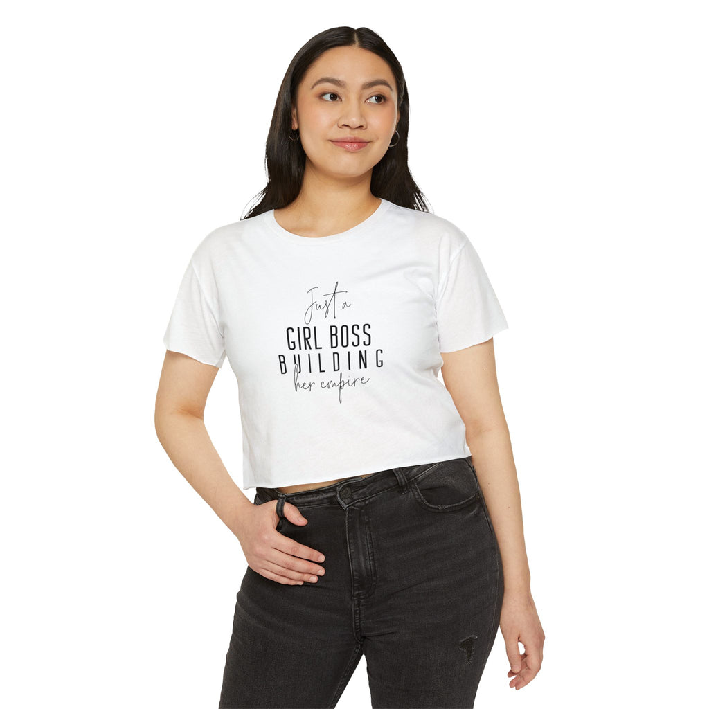 Crop Top Positive Vibes Self Love Gift for Her, Boss Lady T-Shirt