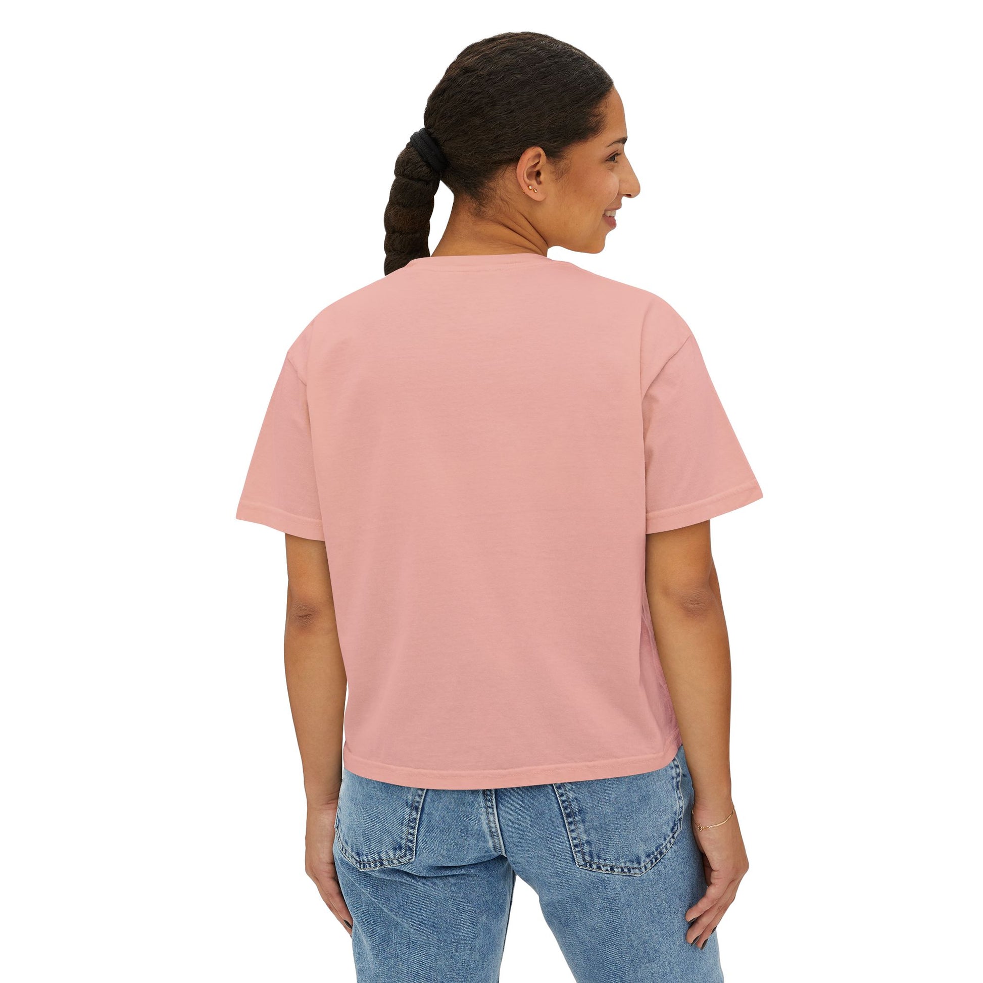 Faith-Inspired Women's Boxy Tee, Inspirational T-Shirt, Religious Gift, Casual Church Wear, Comfortable Everyday Style, Motivational Apparel