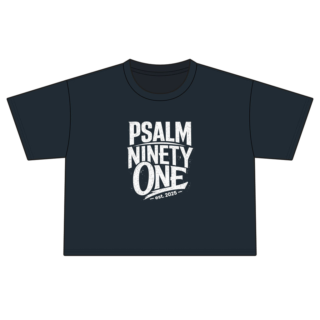 Psalm Ninety-One Boxy Tee — Christian Faith Graphic T-Shirt