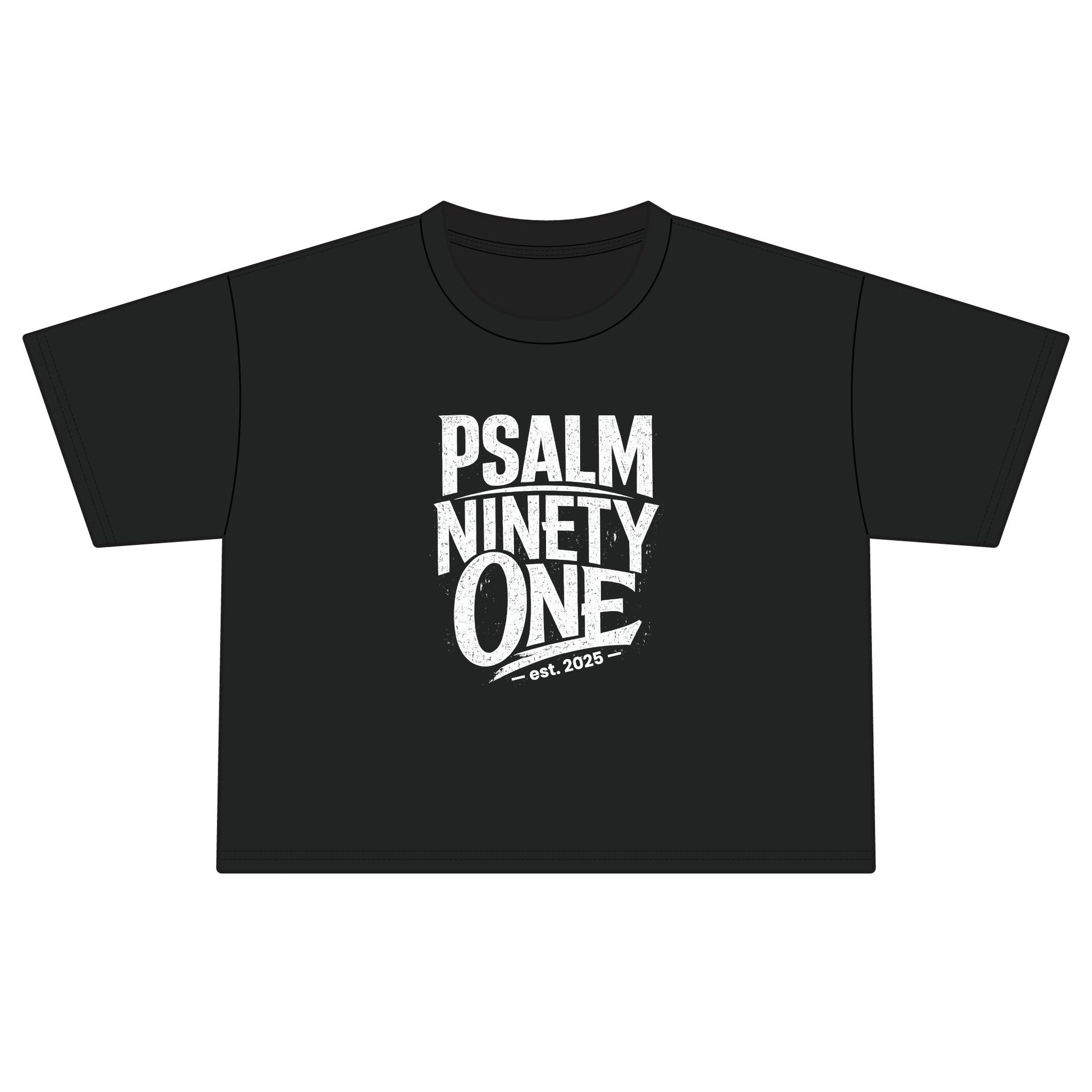 Psalm Ninety-One Boxy Tee — Christian Faith Graphic T-Shirt