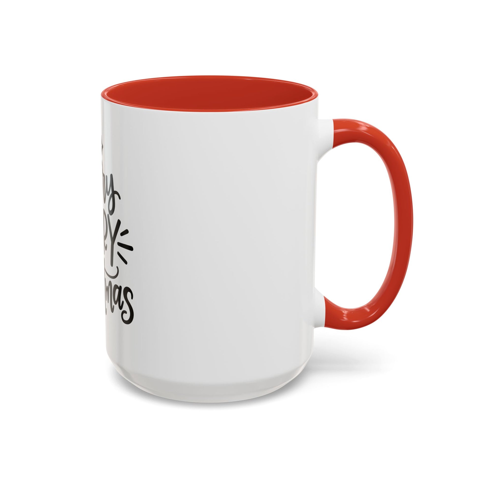 Very Merry Christmas Coffee Mug, Color Accent Mug (11oz and 15 oz)