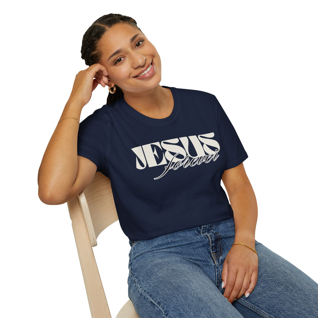 Jesus Forever Unisex T-Shirt | Comfy Casual Tee for Every Occasion, About Jesus Graphic, Classic fit