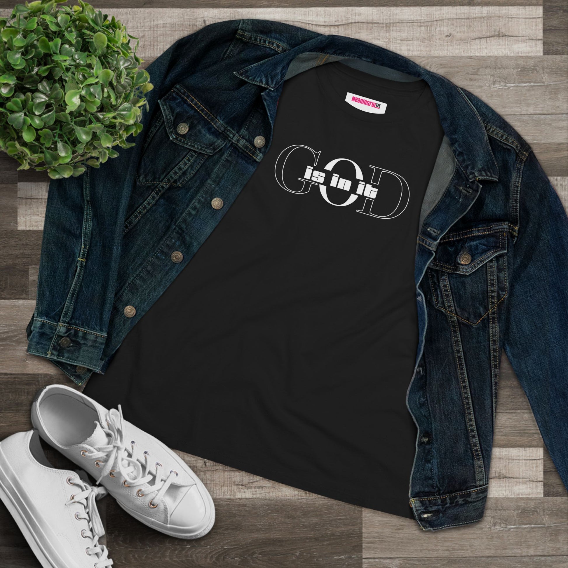 Women's Cotton Tee, Faith-Based T-Shirt, Casual Everyday Wear, Graphic Tee for Women, Spiritual Gift, Comfortable Outfit