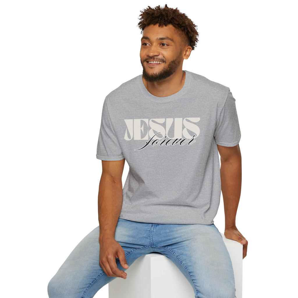 Jesus Forever Unisex T-Shirt | Comfy Casual Tee for Every Occasion, About Jesus Graphic, Classic fit
