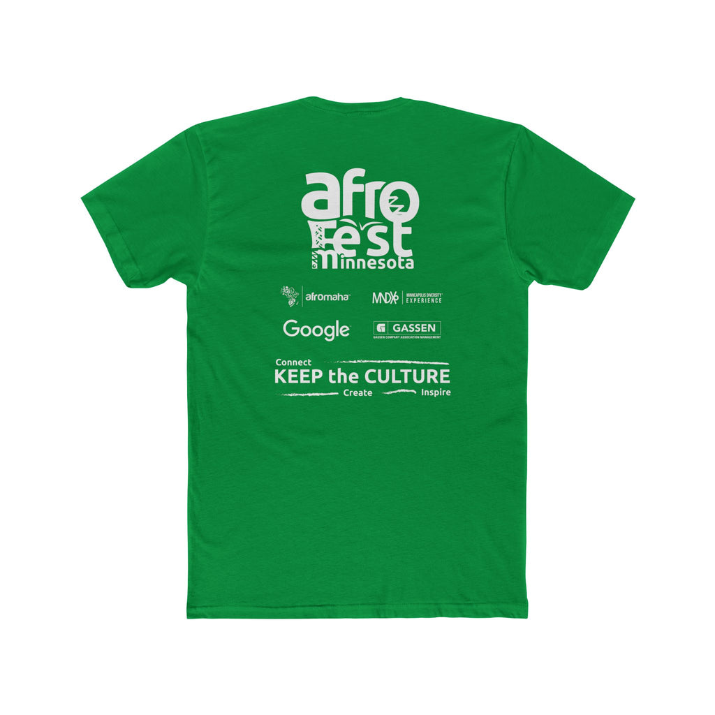 AfroFest Minnesota Unisex Cotton Crew Tee | Celebrate Culture, Festival Shirt, Casual Wear, Unique Graphic Tee, Black Cotton T-Shirt