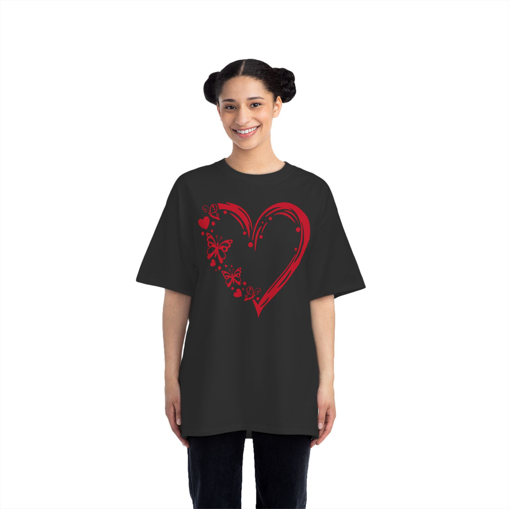Heart & Butterflies T-Shirt — Valentine’s Day Romantic Graphic Tee