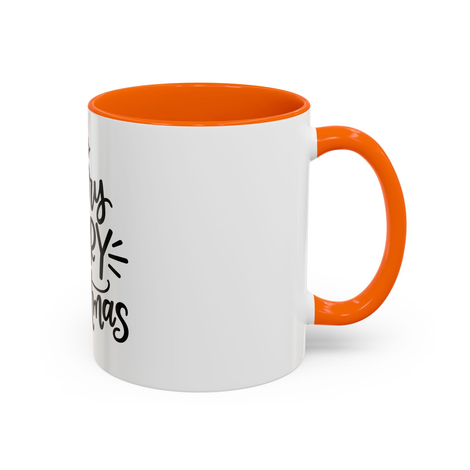 Very Merry Christmas Coffee Mug, Color Accent Mug (11oz and 15 oz)