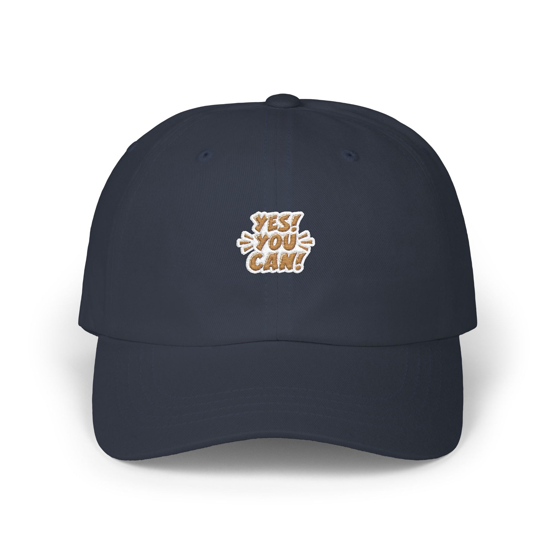 Yes! You Can Dad Cap - Motivational Hat for Fathers, Adjustable White Cap, Gift for Dad, Inspiring Dad Hat, Everyday Wear