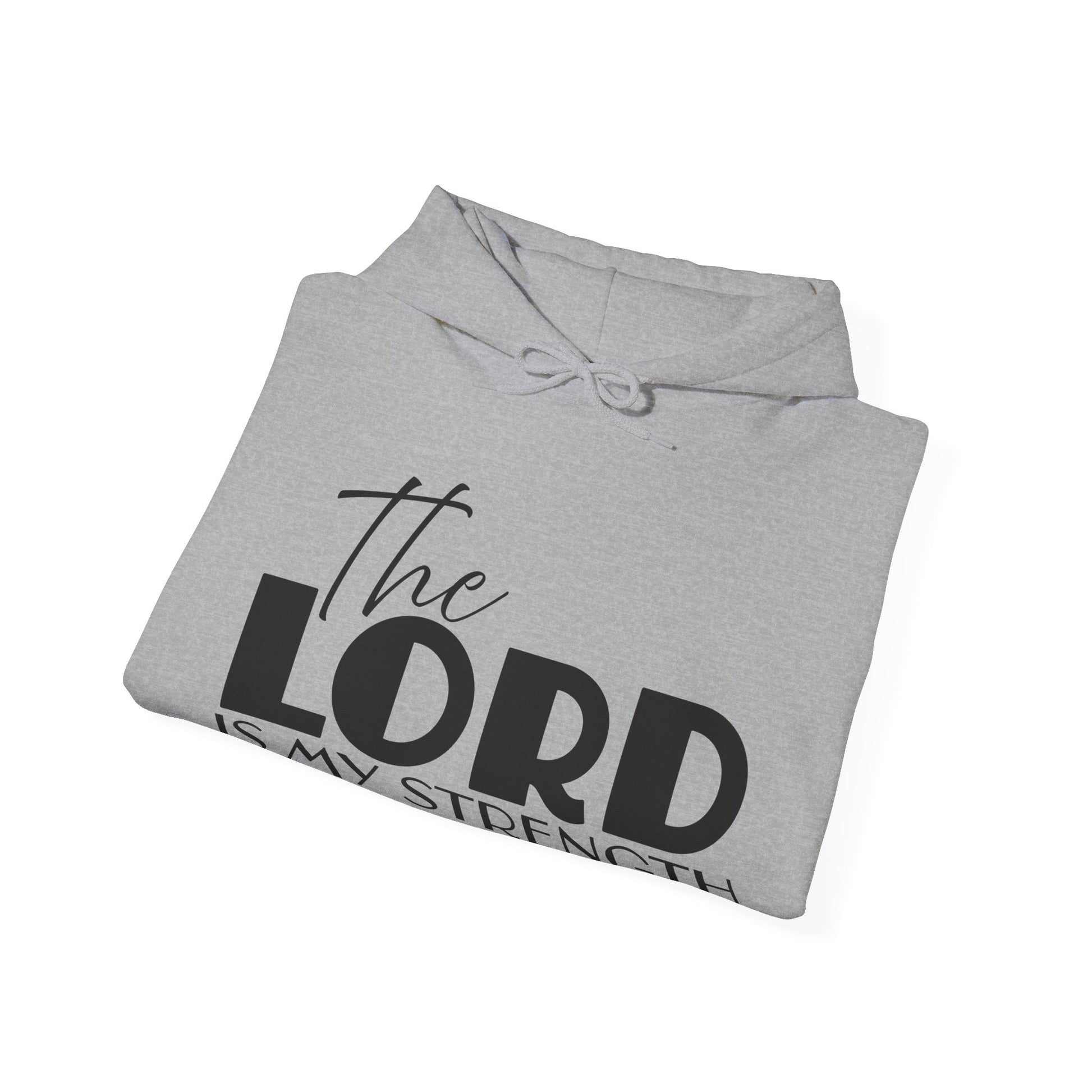 Psalm 28:7 'The Lord Is My Strength' Hoodie — Faith-Based Christian Sweatshirt