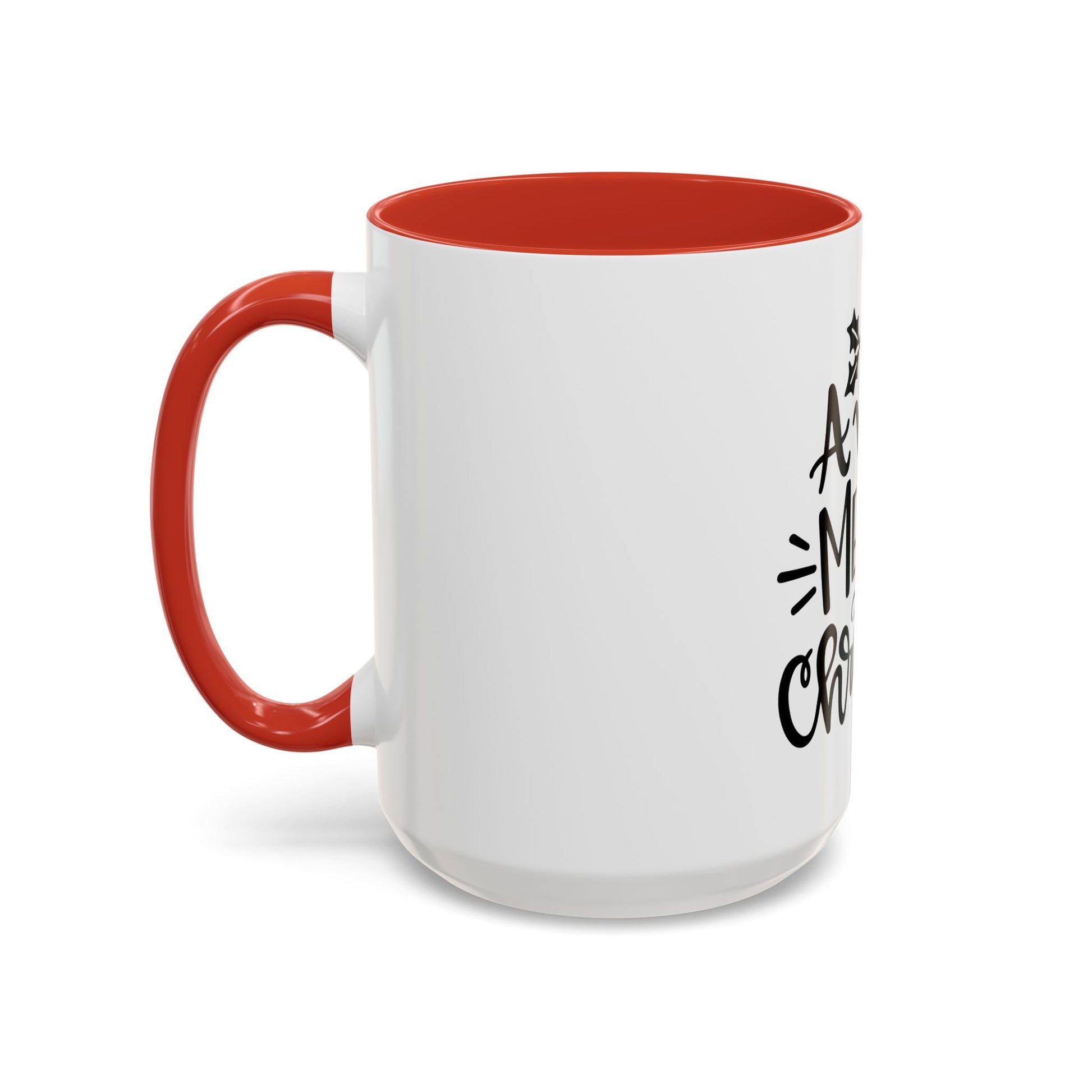 Very Merry Christmas Coffee Mug, Color Accent Mug (11oz and 15 oz)